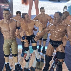 6 WWE Wrestling Action Figures Set - Multicolor 1999